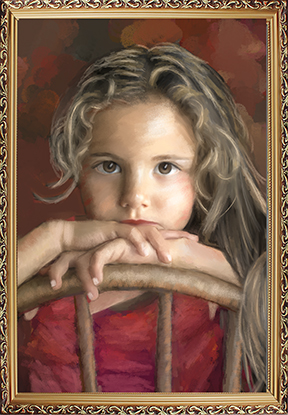 hand-painted portraits